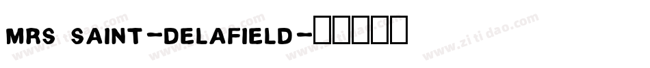 Mrs Saint-Delafield字体转换